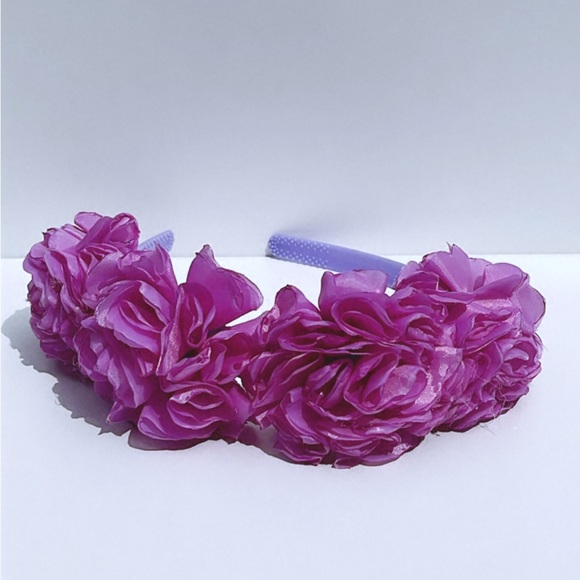 “Beautiful HeadBand for de litter princess in light purple”super soft hand made. - Picture 3 of 3